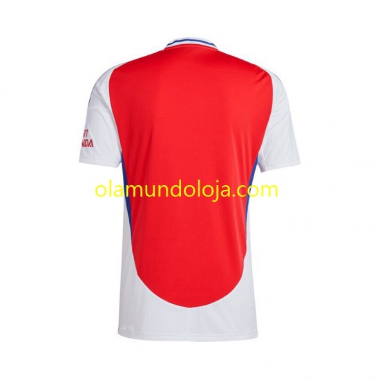 Camisola Arsenal Homem Equipamento Primeiro 2024-2025 Manga Curta